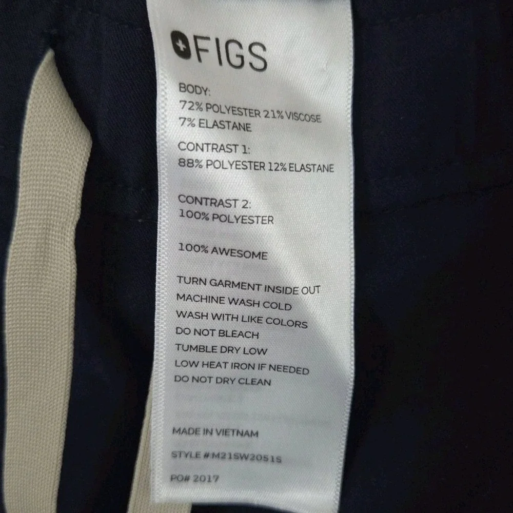 FIGS Zamora Jogger Scrub Pants Navy Blue M21SW2051S Mens Medium Regular Stretch